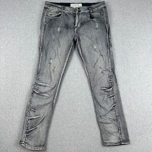 Dollhouse Womens Jeans Size 17 Gray Distressed Ripped Skinny‎